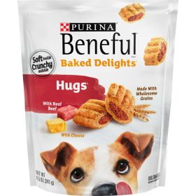 Purina Beneful Baked Delights Real Beef & Cheese Crunchy Treats for Dogs 8.5 oz Pouch