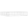 Outdoor Dog Kennel Galvanized Steel 19.7'x19.7'x3.3'