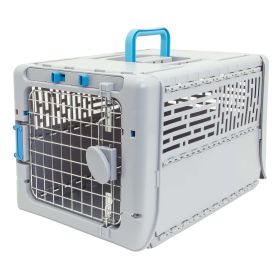 Small 19" Collapsible Plastic Pet Kennel, Pet Carrier, Dog, Cat, Small Animal