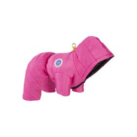 Winter Pet Cotton-padded Clothes Thickening Thermal Windproof Multifunctional (Option: rose-S)