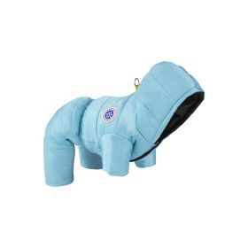 Winter Pet Cotton-padded Clothes Thickening Thermal Windproof Multifunctional (Option: Sky Blue-S)