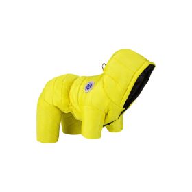 Winter Pet Cotton-padded Clothes Thickening Thermal Windproof Multifunctional (Option: Yellow-S)