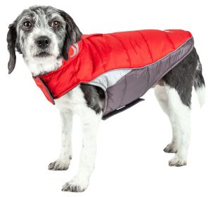 Helios Hurricane-Waded Plush 3M Reflective Dog Coat w/ Blackshark technology (size: small)