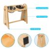 Elevated Dog Bowls for Medium Large Sized Dogs, Adjustable Heights Raised Dog Feeder Bowl with Stand for Food & Water